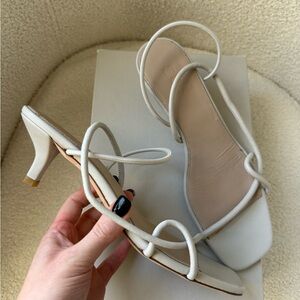 COS Cream Strappy Sandals